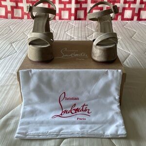 Christian Louboutin suede sandals